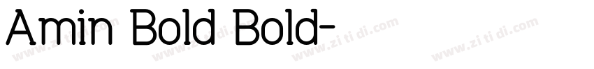 Amin Bold Bold字体转换